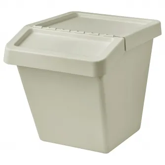 IKEA SORTERA Cos sortare deseuri+capac, bej, 60 l