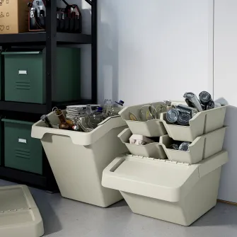 IKEA SORTERA Organizator compartimentat, bej, 38x45x14 cm