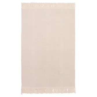 IKEA SORTSÖ Covor, tesatura plata, nealbit, 55x85 cm