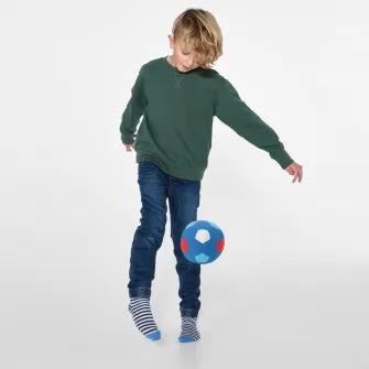 IKEA SPARKA Jucarie de plus, minge de fotbal mini/albastru rosu