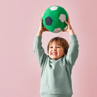 IKEA SPARKA Jucarie de plus, minge de fotbal/verde