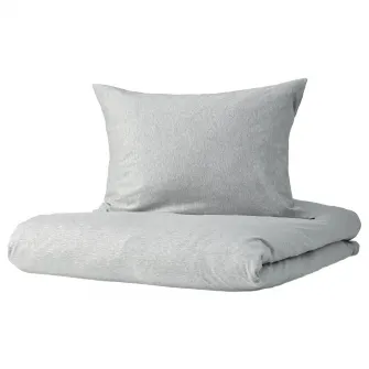 IKEA SPJUTVIAL Husa pilota+2 fete perna, gri/melanj, 200x200/50x60 cm