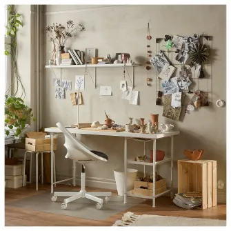 IKEA SPÄND Picior, alb, 70 cm