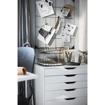 IKEA SÖSDALA Panou afisaj cu cleme, negru, 60x75 cm