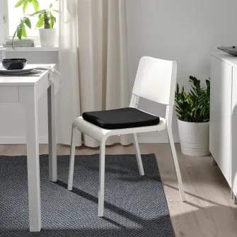 IKEA STAGGSTARR Perna scaun, negru, 36x36x2.5 cm