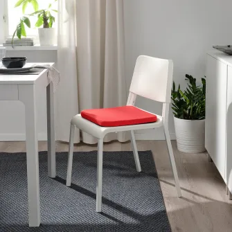 IKEA STAGGSTARR Perna scaun, rosu, 36x36x2.5 cm