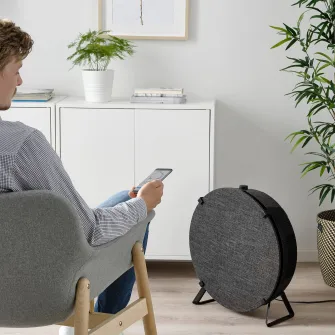 IKEA STARKVIND Purificator aer/filtru gaze suplimn, negru