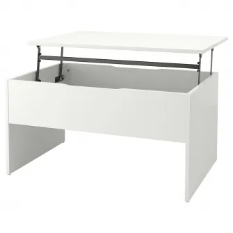 IKEA ÖSTAVALL Masuta cafea reglabila, alb, 90 cm