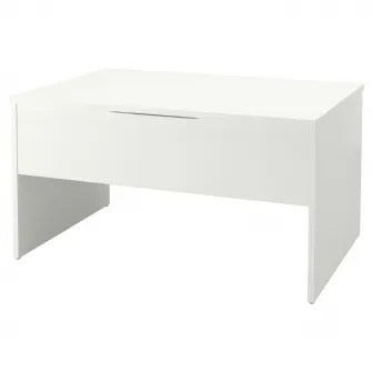 IKEA ÖSTAVALL Masuta cafea reglabila, alb, 90 cm