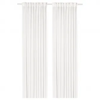 IKEA STENFRÖ Perdele transparente, 2buc, alb/rjns, 145x300 cm