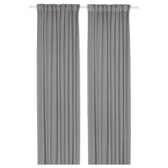 IKEA STENFRÖ Perdele transparente, 2buc, gri/rjns, 145x300 cm