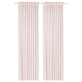 IKEA STENFRÖ Perdele transparente, 2buc, roz/rjns, 145x300 cm