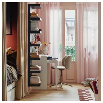 IKEA STENFRÖ Perdele transparente, 2buc, roz/rjns, 145x300 cm