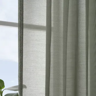 IKEA STENFRÖ Perdele transparente, 2buc, verde/rjns, 145x300 cm
