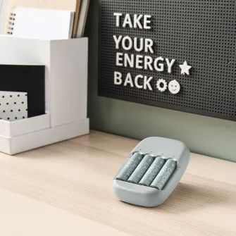 IKEA STENKOL / LADDA Incarcator si 4 baterii