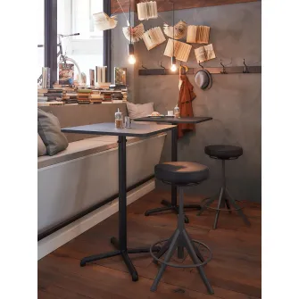 IKEA STENSELE Masa bar, antracit/antracit, 70x70 cm