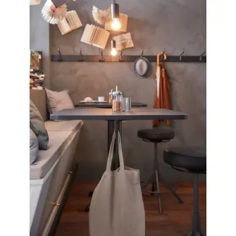 IKEA STENSELE Masa bar, antracit/antracit, 70x70 cm
