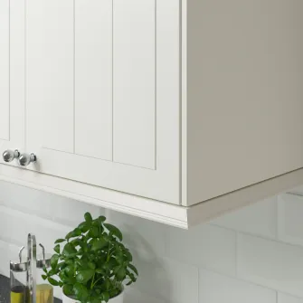 IKEA STENSUND Bagheta decorativa, alb, 221x3 cm