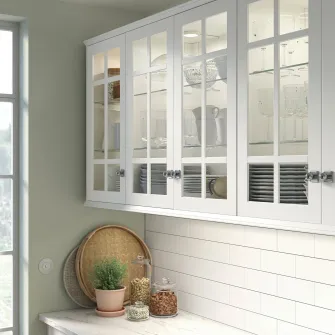 IKEA STENSUND Usa sticla, alb, 40x80 cm