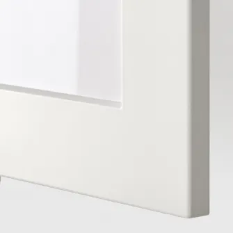 IKEA STENSUND Usa sticla, alb, 40x80 cm