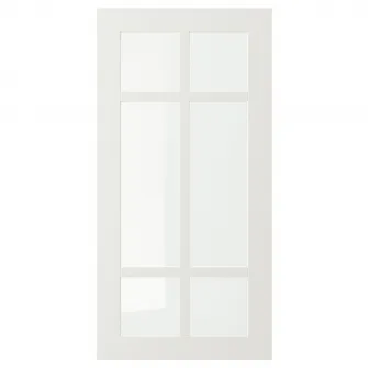 IKEA STENSUND Usa sticla, alb, 40x80 cm