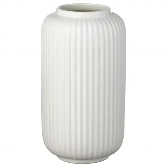 IKEA STILREN Vaza, alb, 22 cm