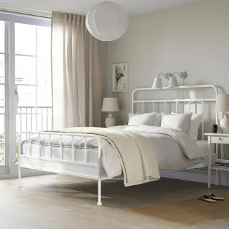 IKEA STJÄRNÖ Cadru pat, alb, 160x200 cm