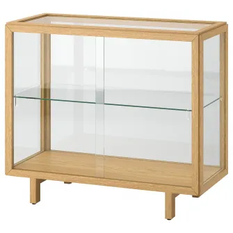 IKEA STOCKHOLM 2025 Corp cu usa de sticla, frnr stjr, 100x40x86 cm