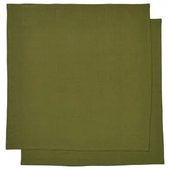 IKEA STOCKHOLM 2025 Servetel, verde inchis, 50x50 cm