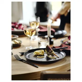 IKEA STOCKHOLM 2025 Set tacamuri, 24 piese, negru