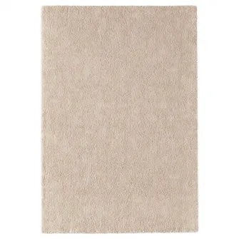 IKEA STOENSE Covor, fir scurt, alb murdar, 133x195 cm