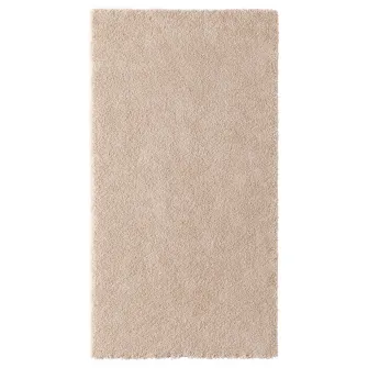 IKEA STOENSE Covor, fir scurt, alb murdar, 80x150 cm