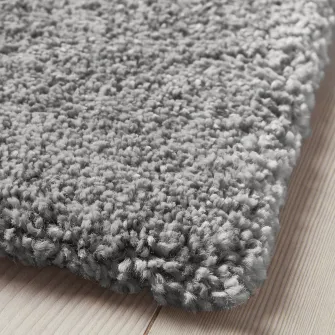IKEA STOENSE Covor, fir scurt, gri mediu, 200x300 cm