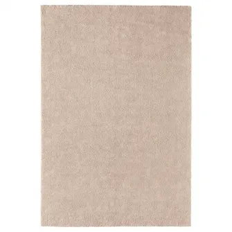 IKEA STOENSE Covor, fir scurt, alb murdar, 200x300 cm