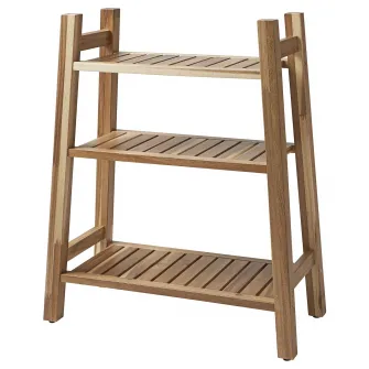 IKEA STOREDAMM Etajera, acacia, 60x71 cm