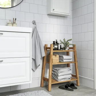 IKEA STOREDAMM Etajera, acacia, 60x71 cm