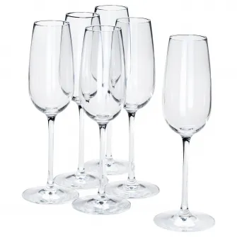 IKEA STORSINT Pahar sampanie, sticla transparenta, 22 cl