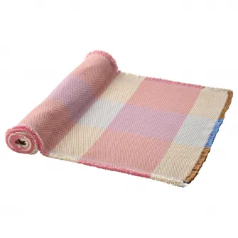 IKEA STRANDFLOKA Servet masa, cu model/multicolor, 35x130 cm