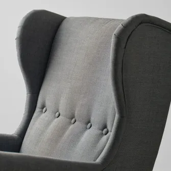 IKEA STRANDMON Scaun cu brate, Nordvalla gri inchis