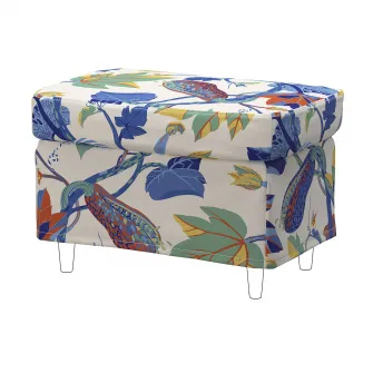 IKEA STRANDMON Husa pentru taburet, Stigsbo multicolor/bej
