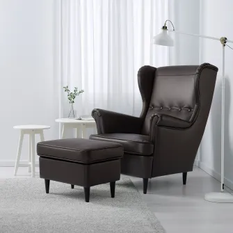 IKEA STRANDMON Taburet, Grann/Bomstad maro-i