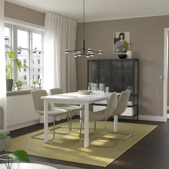 IKEA STRANDTORP Masa extensibila, alb, 150/205/260x95 cm
