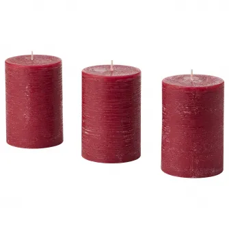 IKEA STÖRTSKÖN Lumanare bloc parfumata, fructe de padure/rosu, 30 h