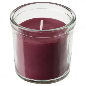IKEA STÖRTSKÖN Lumanare parfumata pahar, fructe de padure/rosu, 20 h