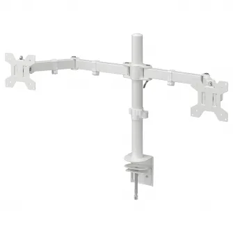 IKEA STUBBERGET Consola pentru 2 monitoare, alb