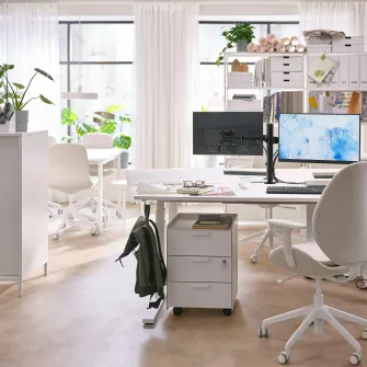 IKEA STUBBERGET Consola pentru monitor, negru