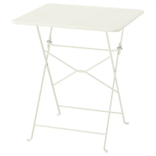 IKEA SUNDSÖ Masa, alb murdar exterior, 65x65 cm
