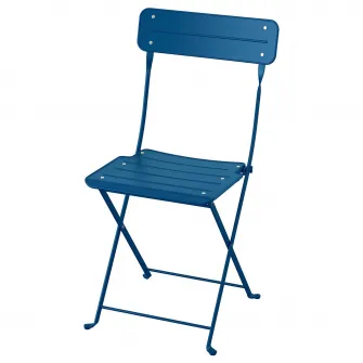 IKEA SUNDSÖ Scaun pliant, albastru inchis exterior