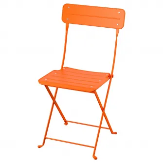 IKEA SUNDSÖ Scaun pliant, portocaliu deschis exterior