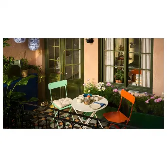 IKEA SUNDSÖ Scaun pliant, portocaliu deschis exterior